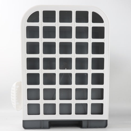 Grey Large Cat Litter Box Cat Pan Drawer Anti-Splashing Cat Potty Tray Cleaning