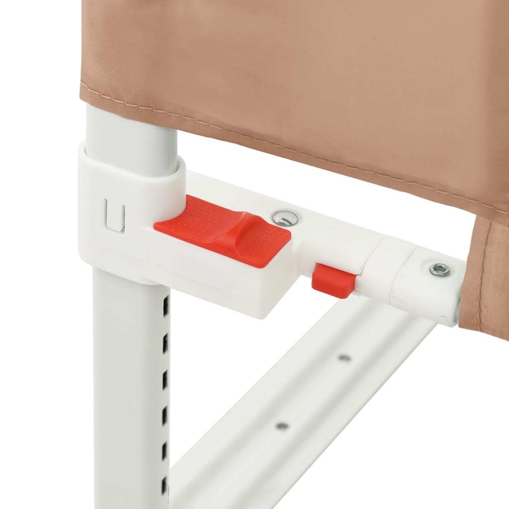 vidaXL Toddler Safety Bed Rail Taupe 190x25 cm Fabric