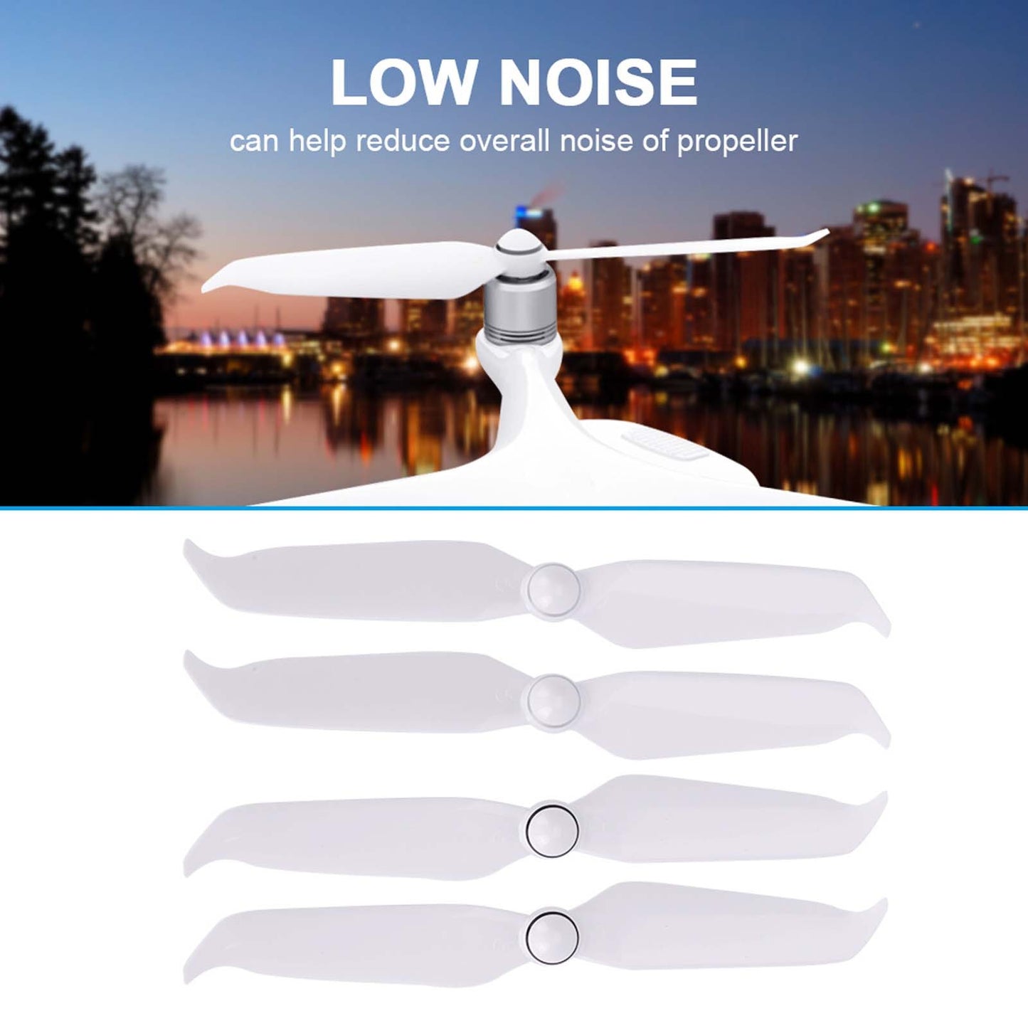 2 Pairs RC Drone Quadcopter 9455S Low Noise Blade Propellers for Phantom 4 PRO V2.0 / Advanced