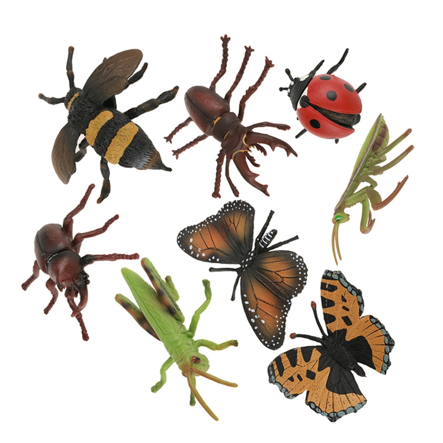 8Pcs/set Plastic 3D Insect Model Kit Baby Children Educational Toys Photography Props