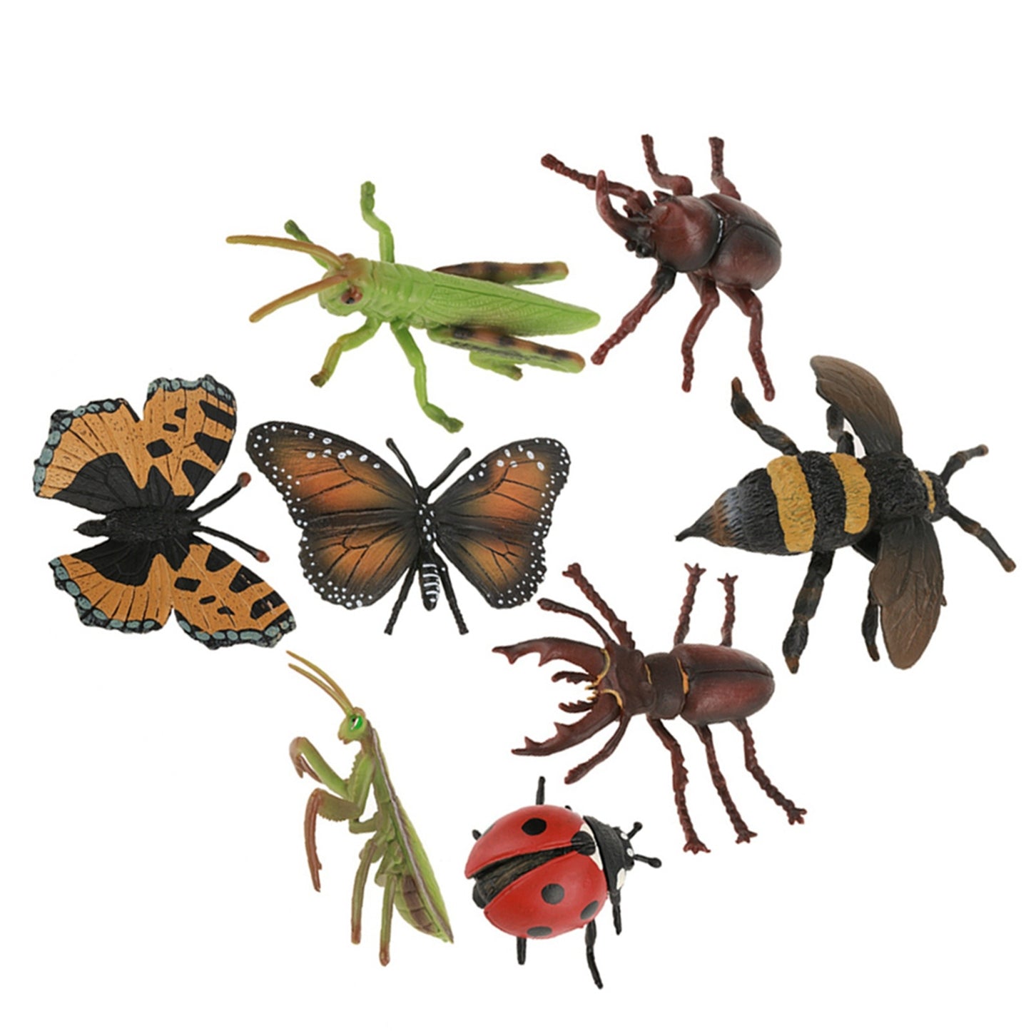 8Pcs/set Plastic 3D Insect Model Kit Baby Children Educational Toys Photography Props