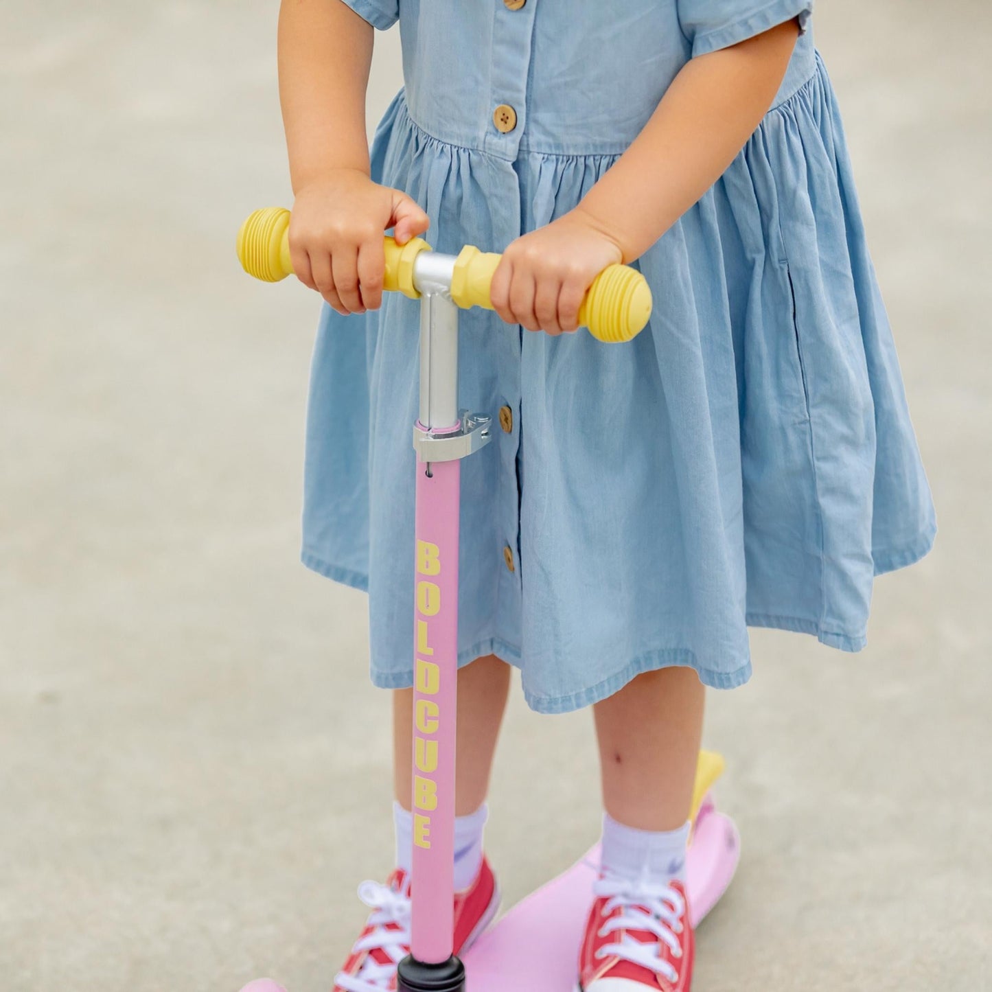 Pink & Yellow - Teeny 3 Wheel Scooter-4