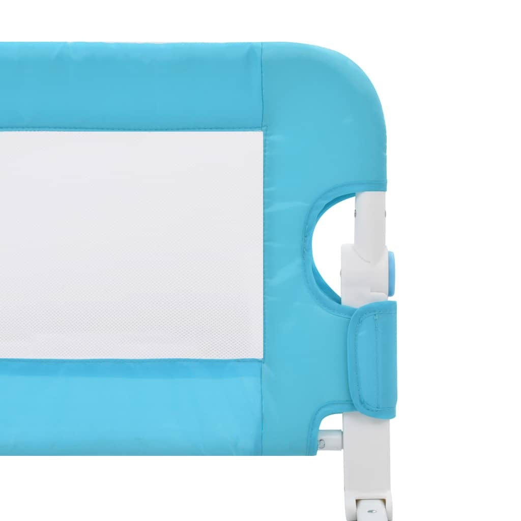 vidaXL Toddler Safety Bed Rail Blue 120x42 cm Polyester