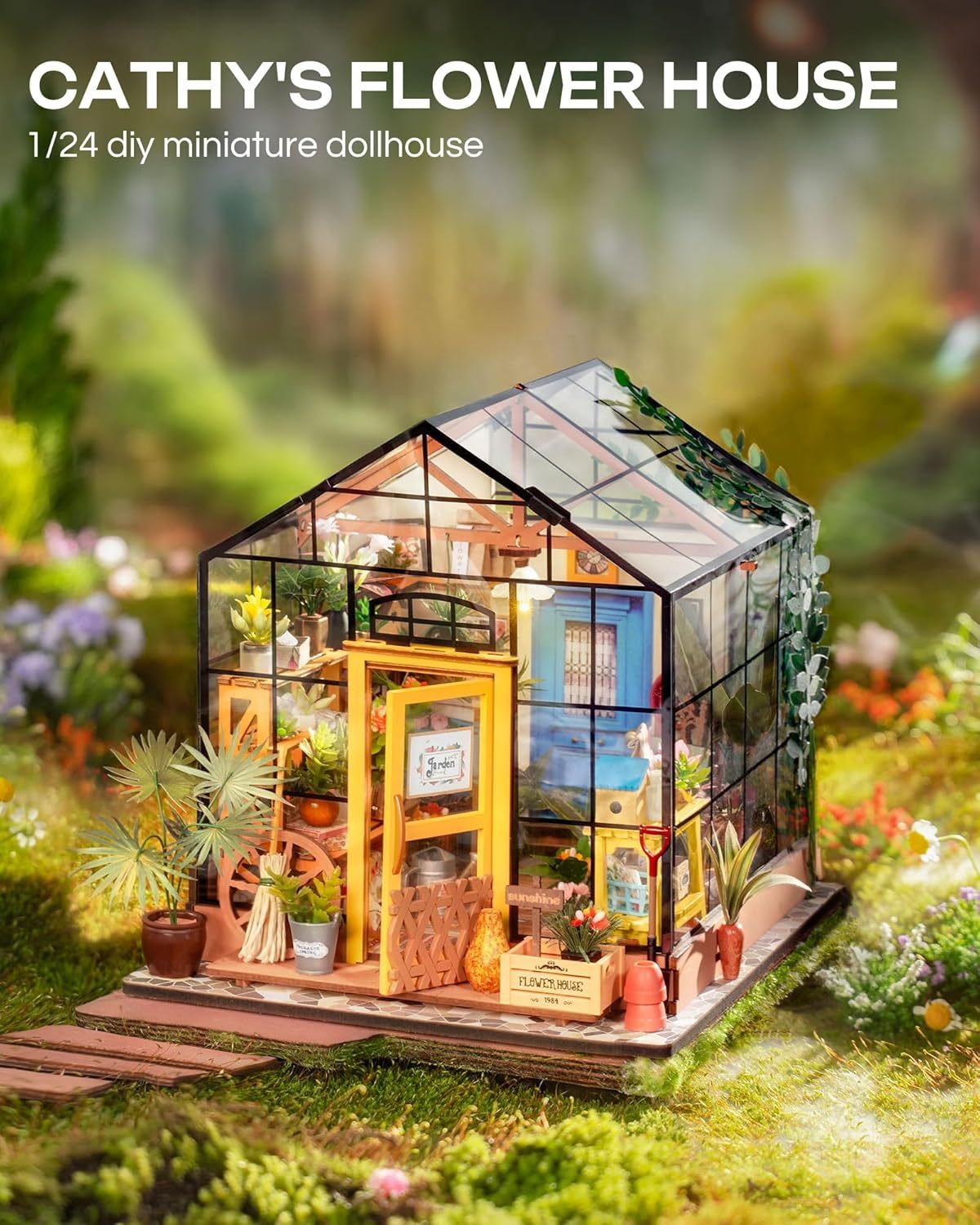 ROBOTIME DIY Miniature Dollhouse Kits Wooden Dollhouse Model DG102 DG104 DG108 DG109