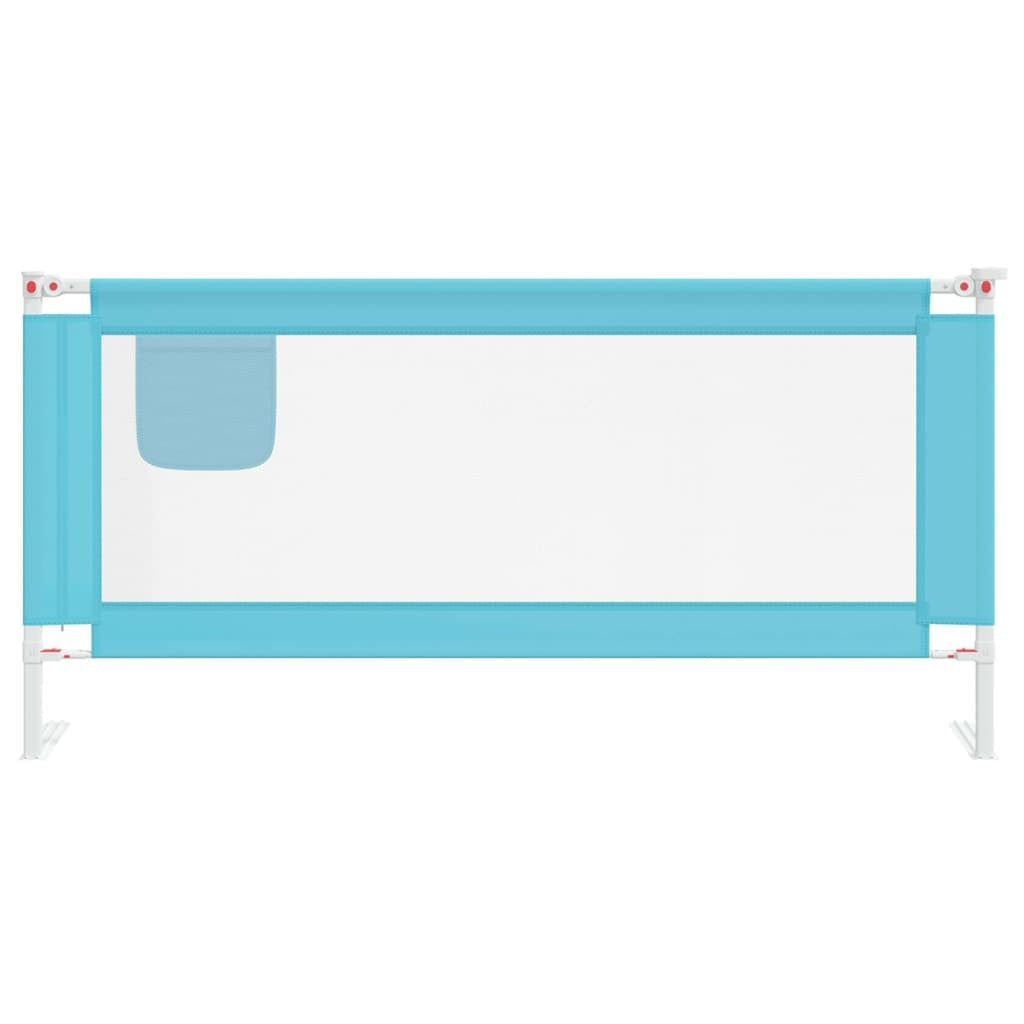 vidaXL Toddler Safety Bed Rail Blue 190x25 cm Fabric