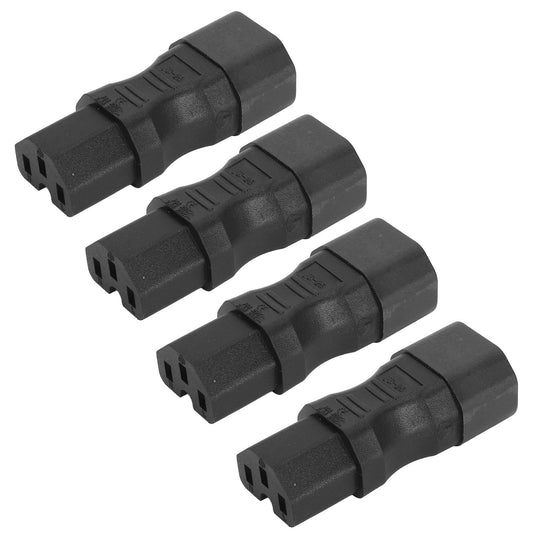 4Pcs IEC320 C14 to IEC320 C15 Power Adapter IEC320 C14 to C15 Power Adapter Connector for Laptop PDU Server UPS Socket