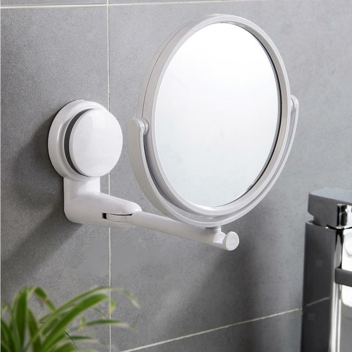 Extending Makeup Bedroom Bathroom Shaving Double Side Mirror Wall Mounted