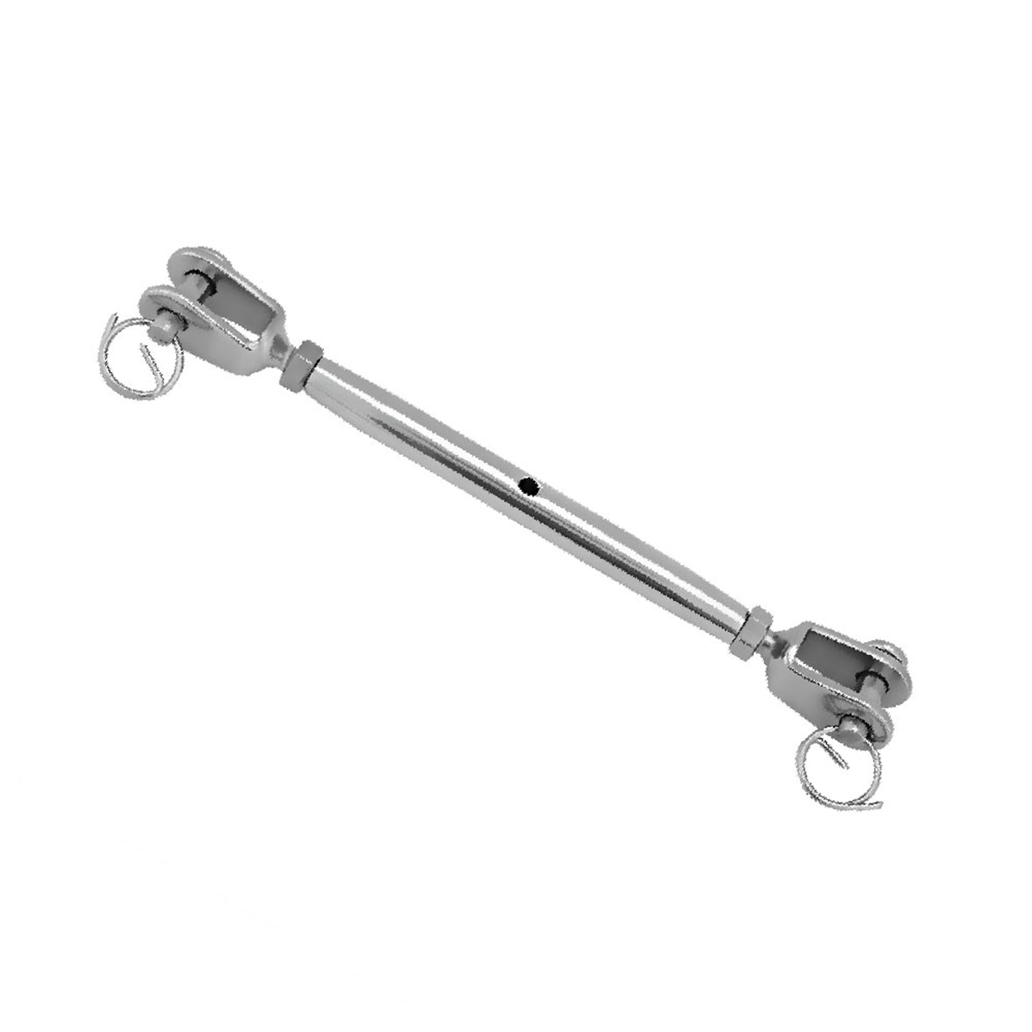 Stainless Steel Rigging Screw Closed Body Jaw Turnbuckle For Boat Yacht(M8)