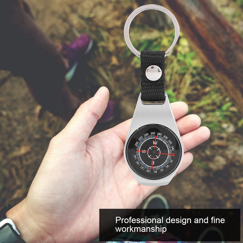 Durable Zinc Alloy Professional Handheld Compass for Camping Hiking Outdoor Sports