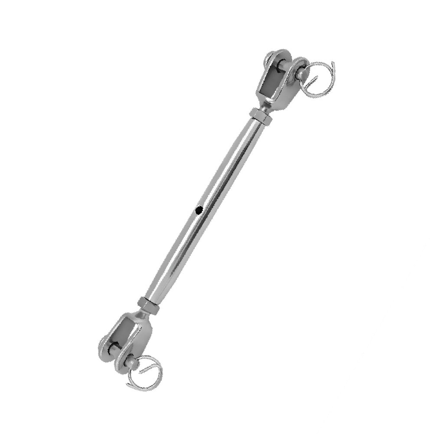 Stainless Steel Rigging Screw Closed Body Jaw Turnbuckle For Boat Yacht(M8)