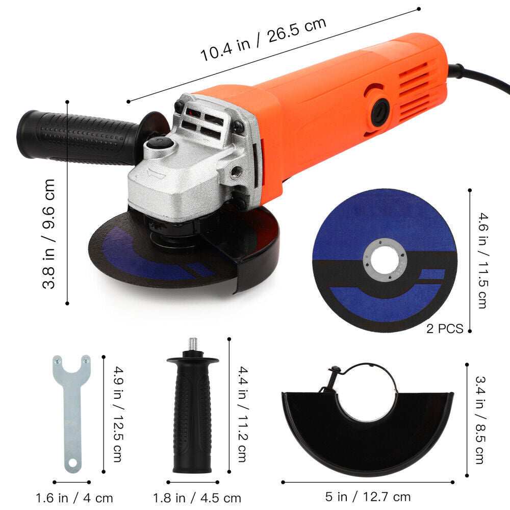 ELECTRIC ANGLE GRINDER 1200W CUTTING GRINDING SANDING POWER TOOL 115mm 230V UK