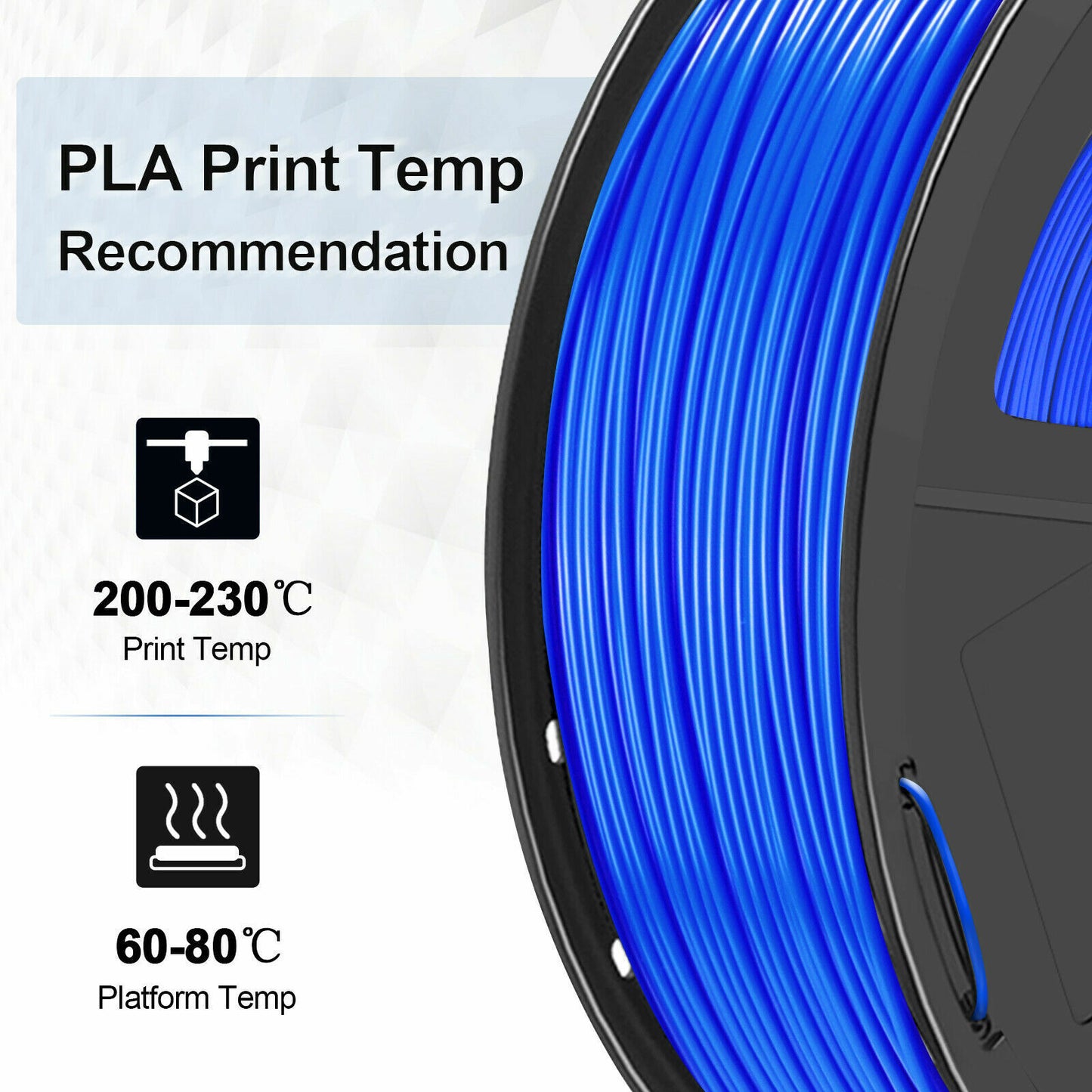 3D Printer Consumables PLA Plus 1.75mm 1KGRoll High Temperature Roll Printing Color