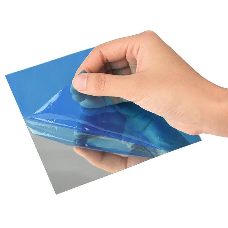40x Glass Mirror Tiles Wall Sticker Square Self Adhesive Stick On Home Set DIY S
