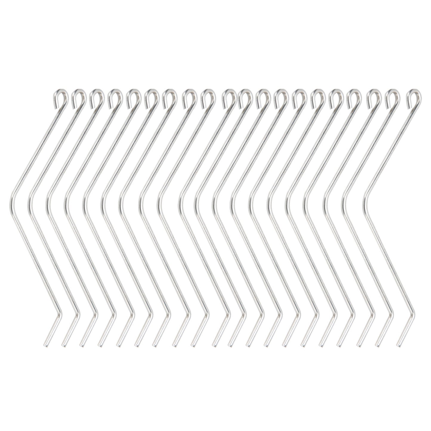 20PCS Stainless Steel Beehive Connectors Bend Wire Holder for Wooden Beehive Beekeeping Tools