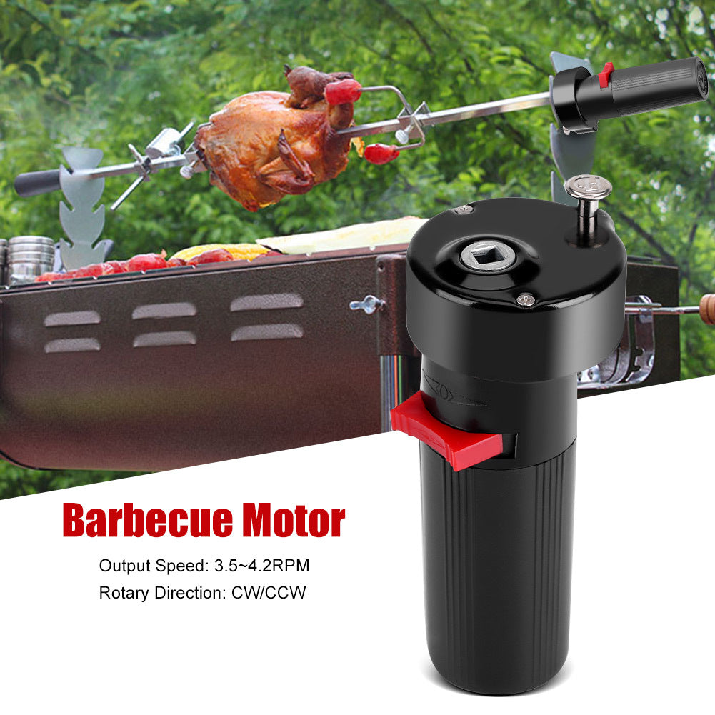 DC 1.5V D Size Battery Powered Solid Barbecue Grill Rotator Motor BBQ Roast Bracket Accessory