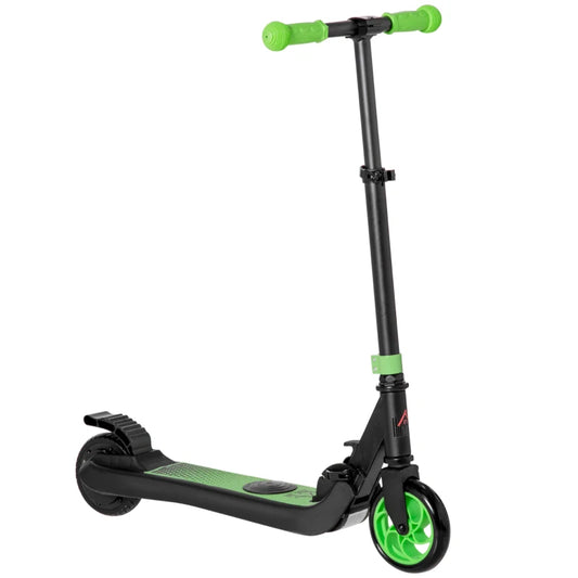 HOMCOM Folding Electric Scooter E Scooter, 120W, with Rear Wheel Brake, 8km/h Maximum Speed, for Ages 6+ Years Old in Green-0