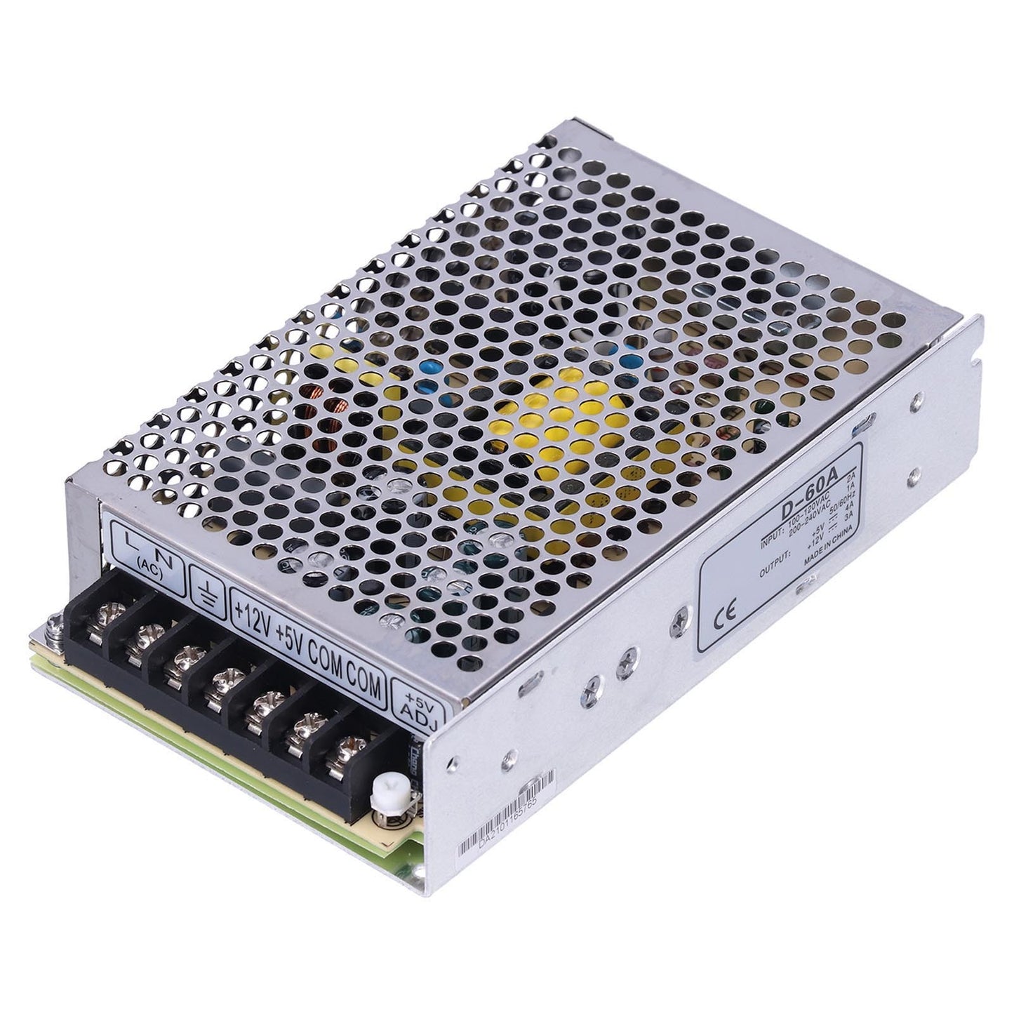 BERM Switching Power Supply Dual Output DC 5V/4A 12V/3A Input Voltage 115/230VAC D-60A