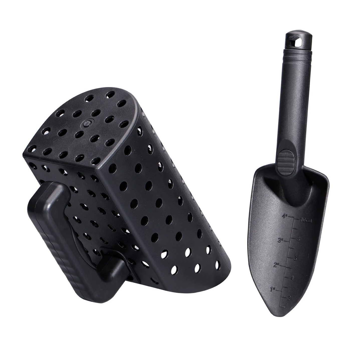 Metal Detecting Sand Scoop Set Portable Ergonomically Sturdy ABS Plastic Sand Scoop and Trowel for Treasure