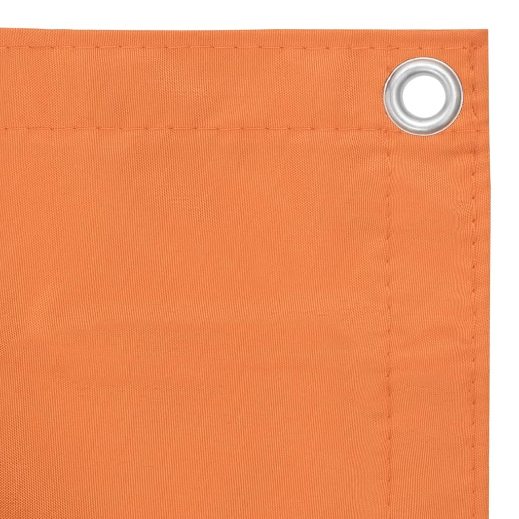 vidaXL Balcony Screen Orange 90x500 cm Oxford Fabric