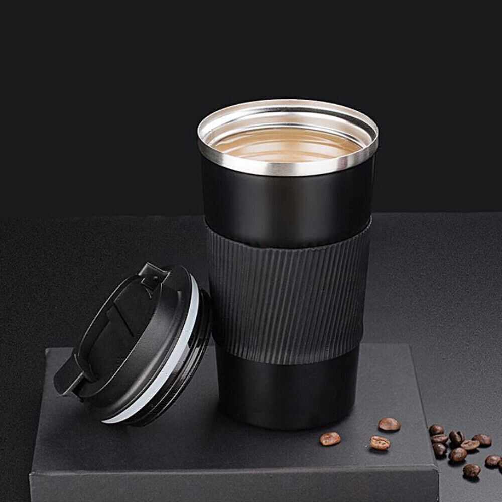 510ML Leakproof Insulated Thermal Travel Stainless Steel Coffee Mug Cup Flask