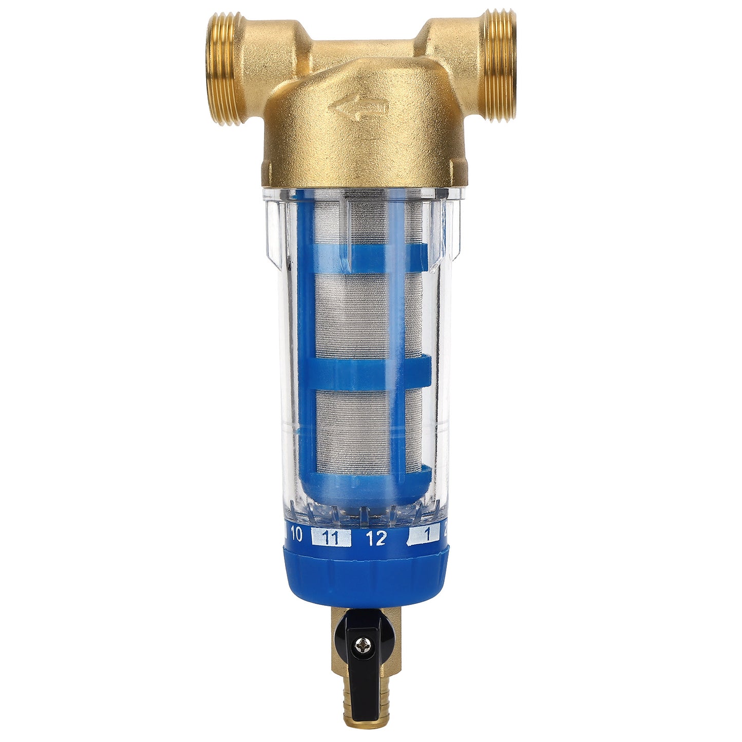 Reusable Spin Down Sediment Water Filter G1 MNPT G3/4 FNPT PreFilter Water Purifier Accessory