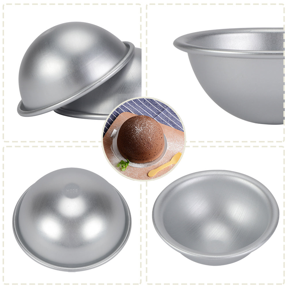 9cm Semicircle Mold Aluminum Hemisphere Chiffon Cake Pan Bikini Cake Dessert Pudding Baking Mou