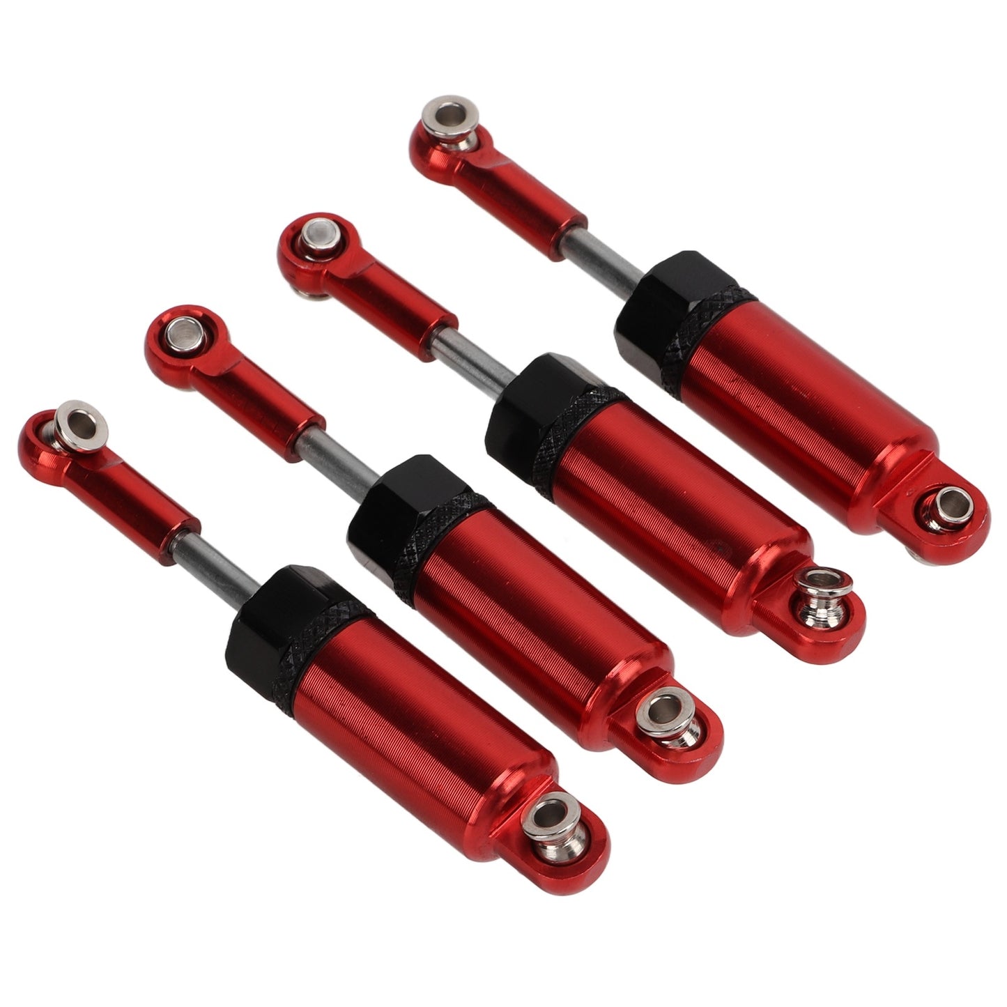 4pcs/set Metal Adjustable Shock Absorber for MN 1/16 Remote Control Car Model Upgrade PartsRed