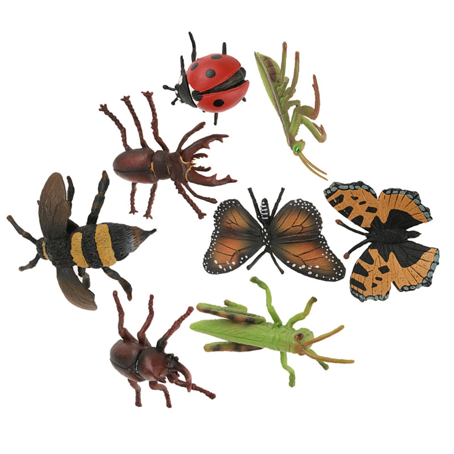 8Pcs/set Plastic 3D Insect Model Kit Baby Children Educational Toys Photography Props