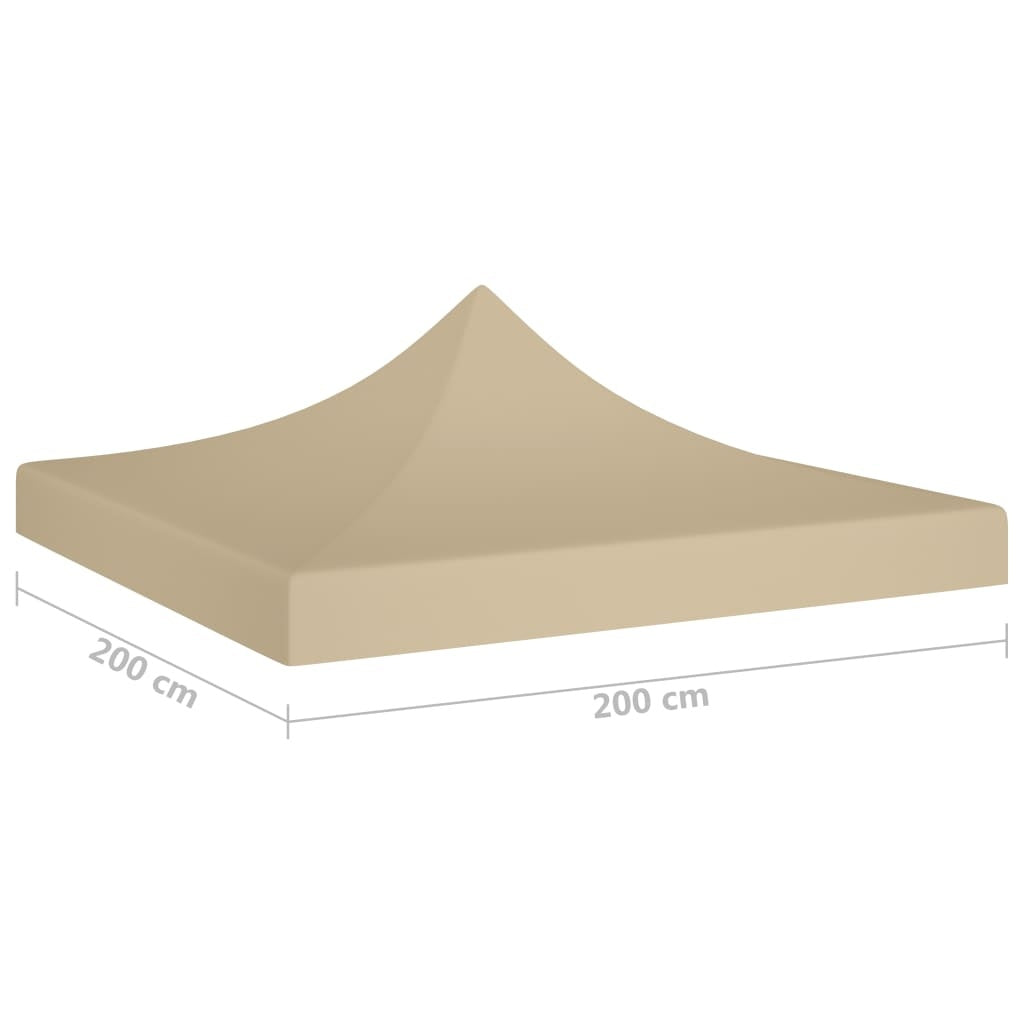 vidaXL Party Tent Roof 2x2 m Beige 270 g/m²