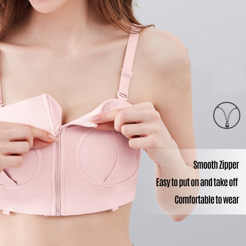 Hands Free Pumping Bra Adjustable Cotton Breast Pump Bra No Steel Ring Nursing Bra