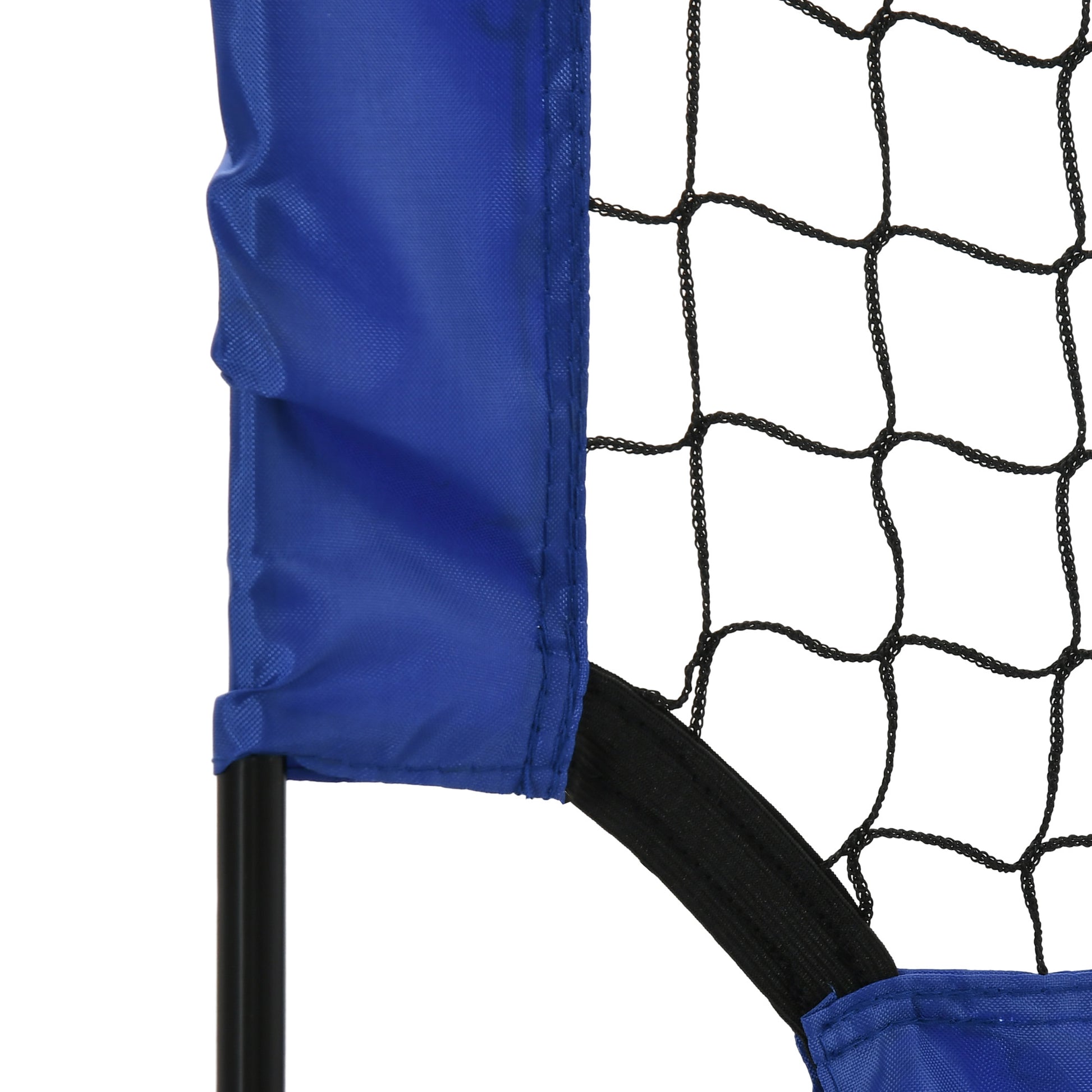 HOMCOM Set of 2 Football Goal Net 6 x 3 ft Foldable Outdoor Sport Training Teens Adults Soccer with Carrying Bag Blue-7