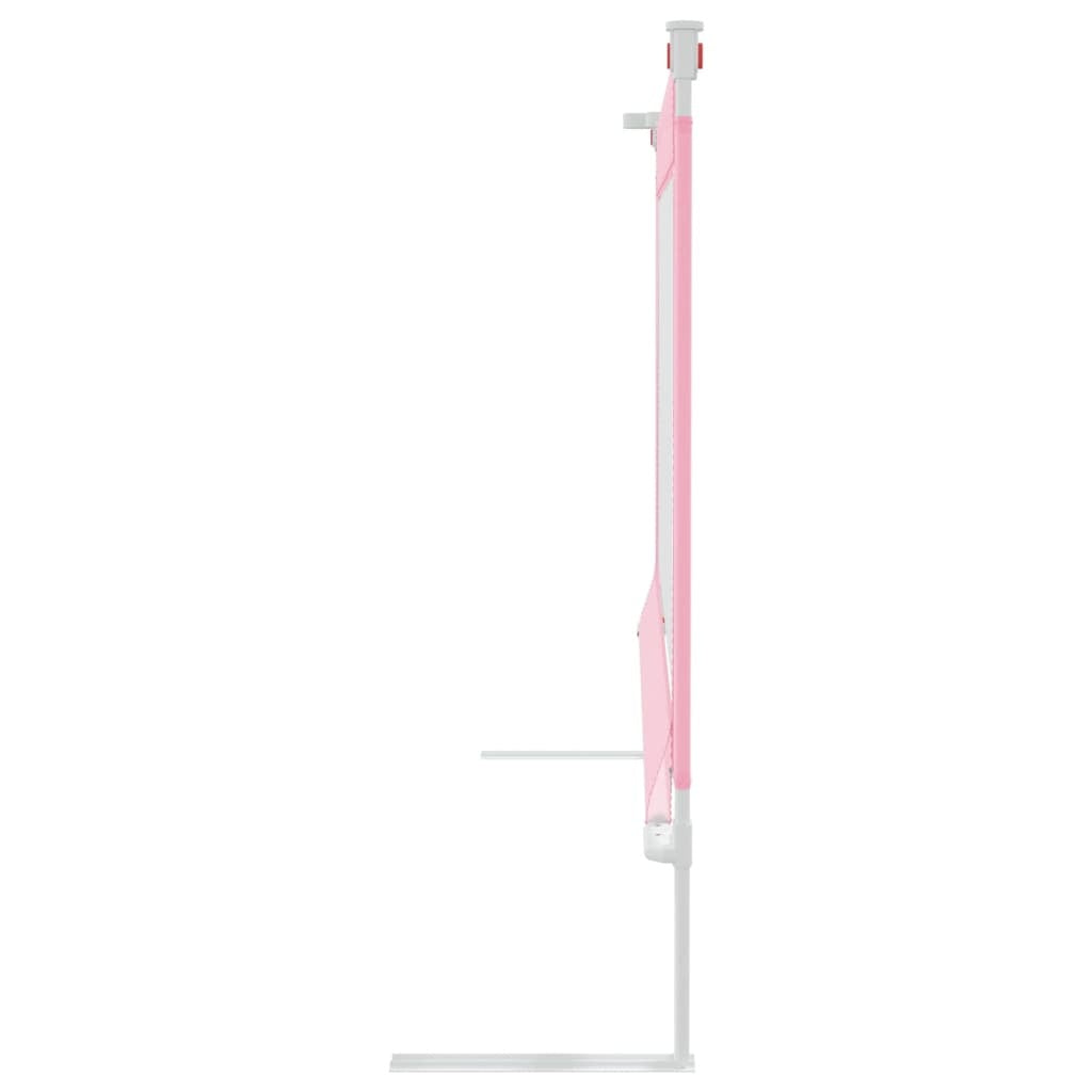 vidaXL Toddler Safety Bed Rail Pink 120x25 cm Fabric