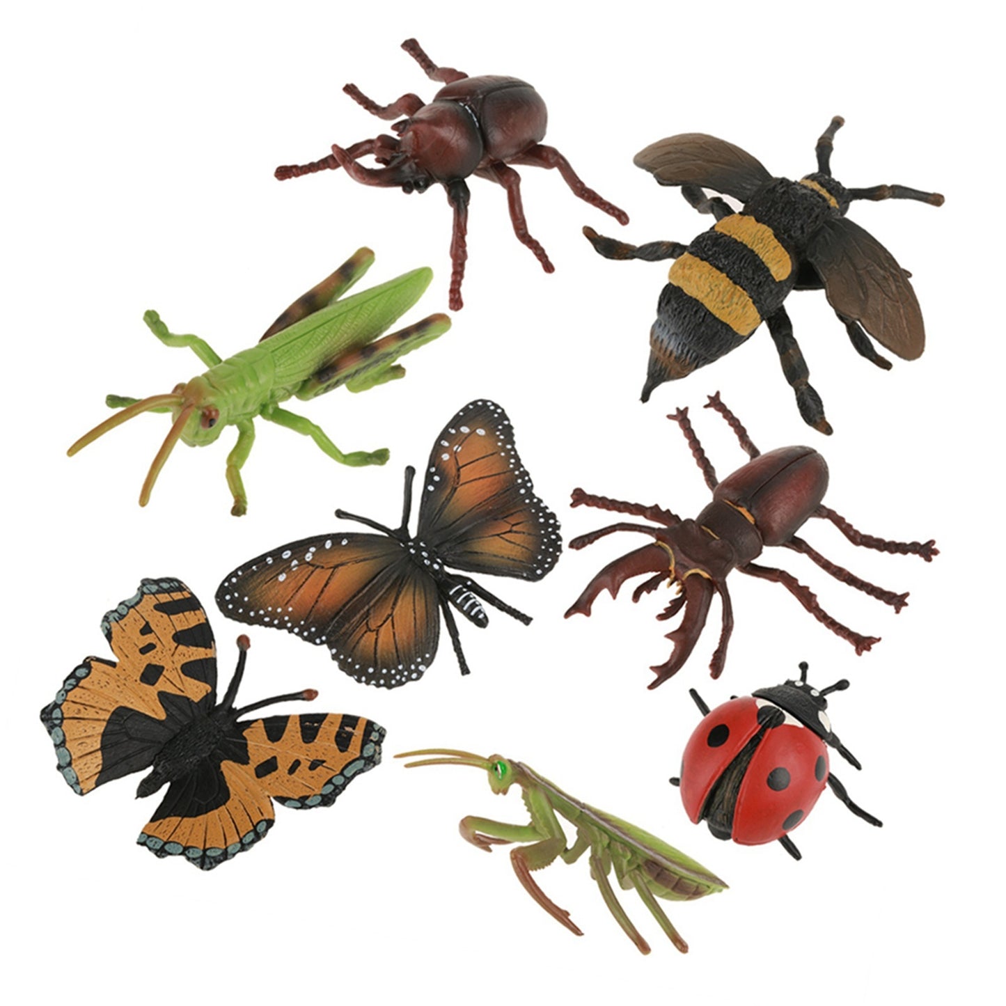 8Pcs/set Plastic 3D Insect Model Kit Baby Children Educational Toys Photography Props