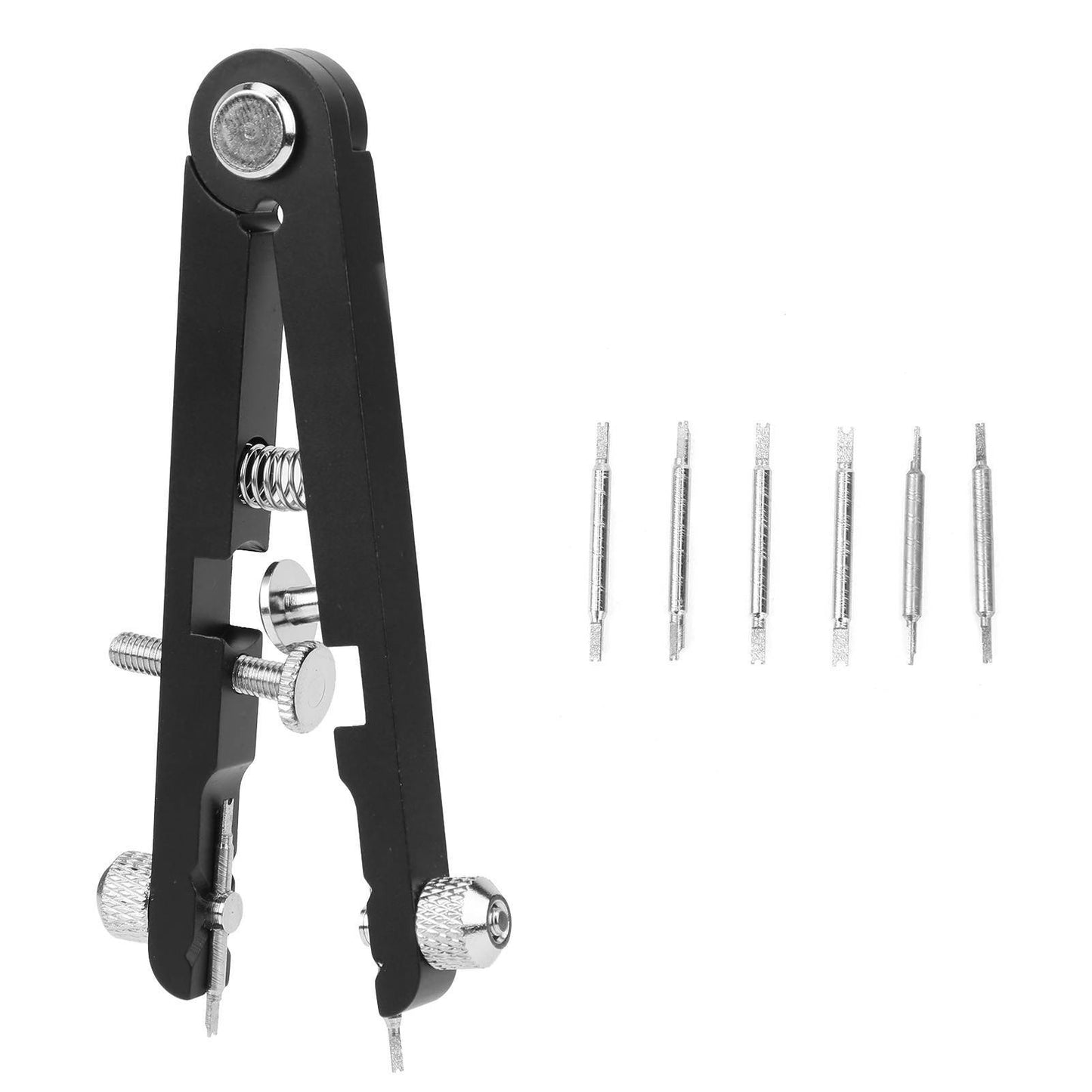 Spring Bar Plier Watch Repair Tool Watchmaker Replace Removing Chain Tool with Pins 6825Black