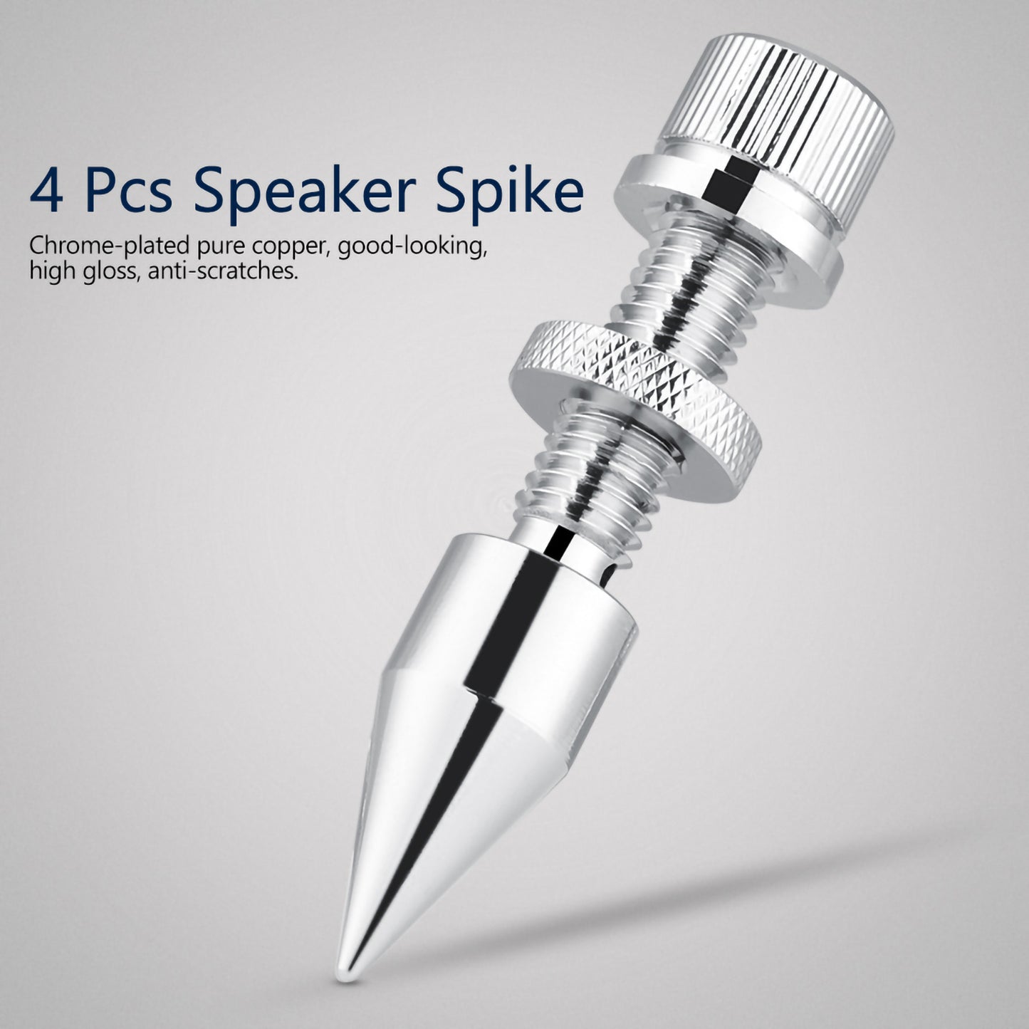 4 Pcs Speaker Spike Isolation Spikes Stand Foot HiFi Speaker Shockproof Cone Base Pads