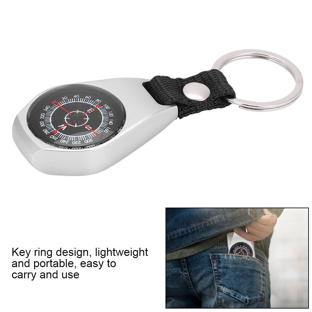 Durable Zinc Alloy Professional Handheld Compass for Camping Hiking Outdoor Sports