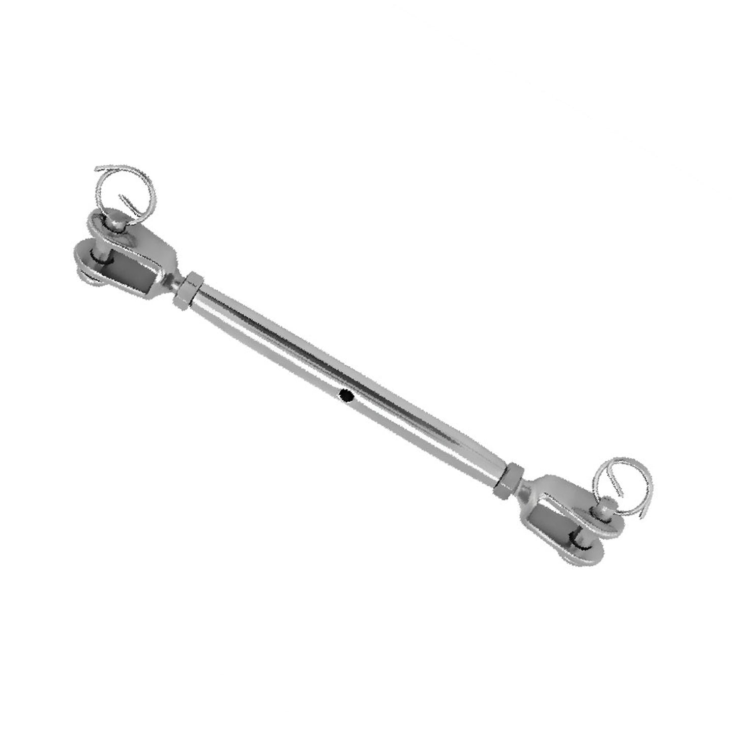 Stainless Steel Rigging Screw Closed Body Jaw Turnbuckle For Boat Yacht(M8)