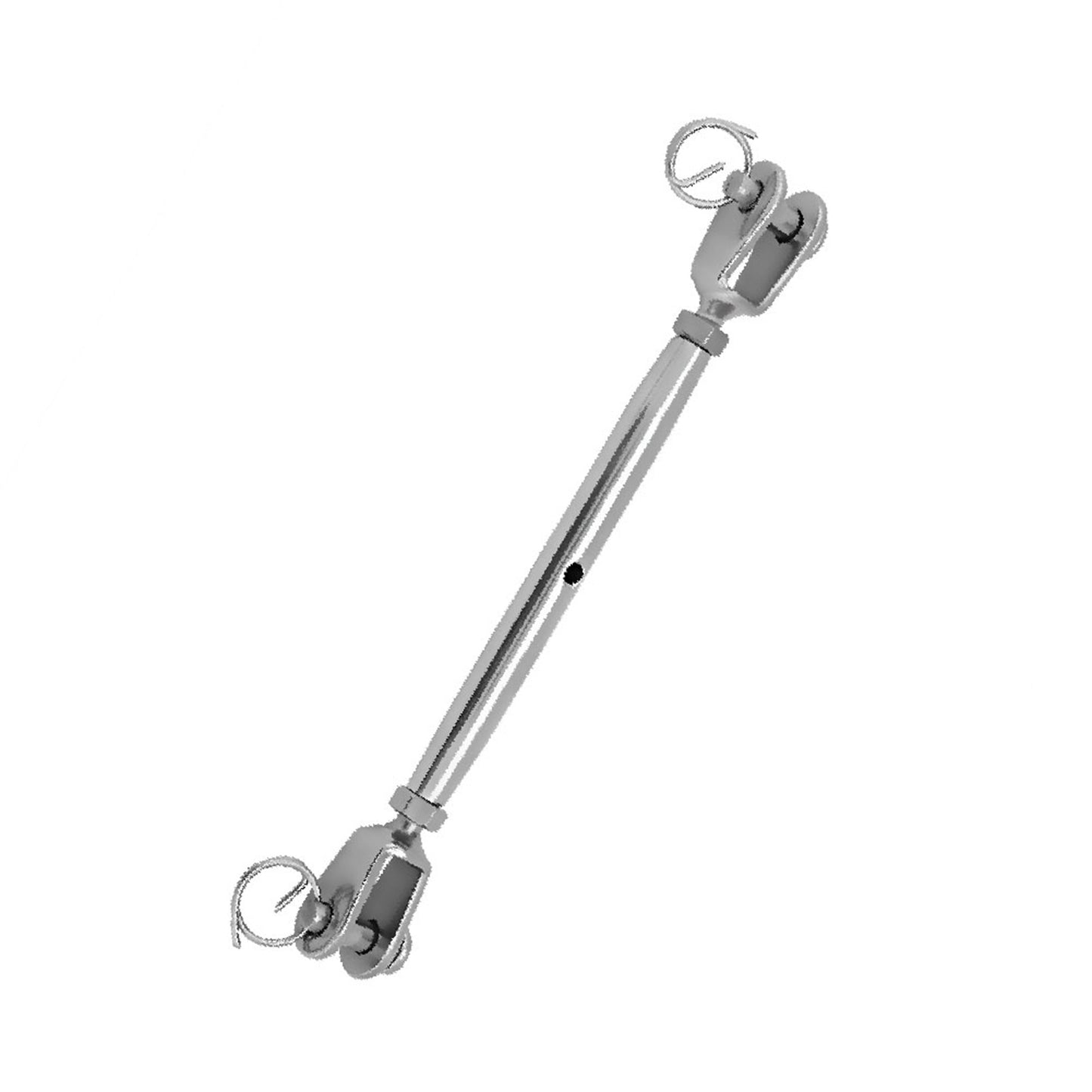 Stainless Steel Rigging Screw Closed Body Jaw Turnbuckle For Boat Yacht(M8)