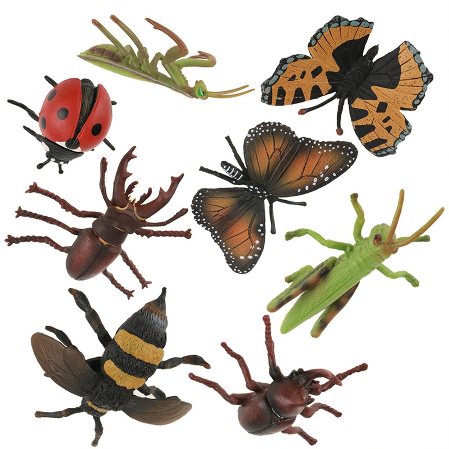 8Pcs/set Plastic 3D Insect Model Kit Baby Children Educational Toys Photography Props