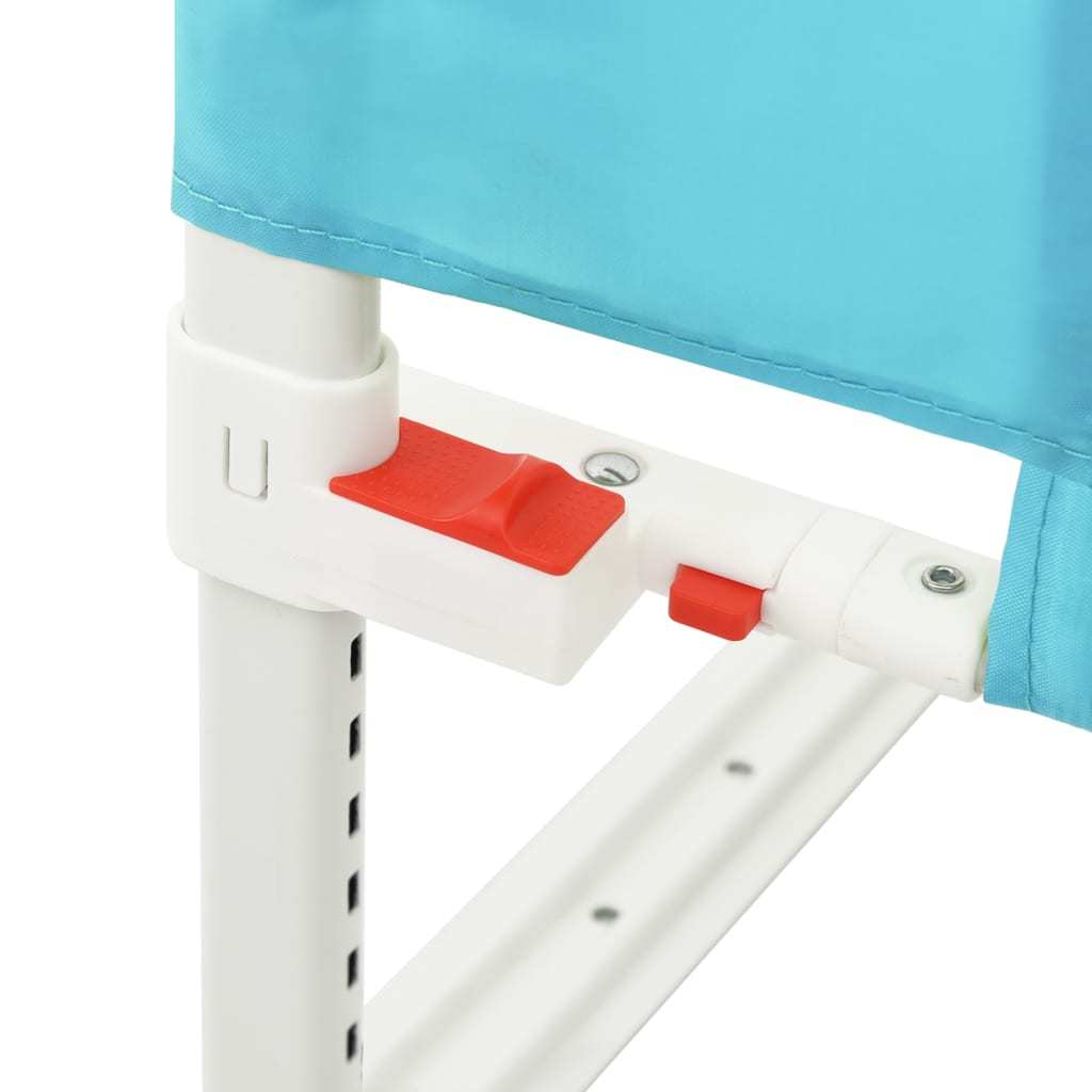 vidaXL Toddler Safety Bed Rail Blue 190x25 cm Fabric