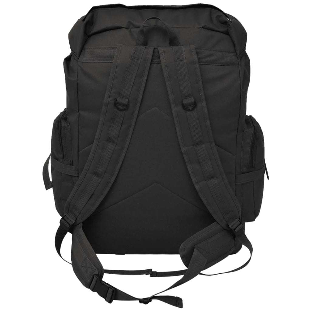 vidaXL Army-Style Backpack 65 L Black