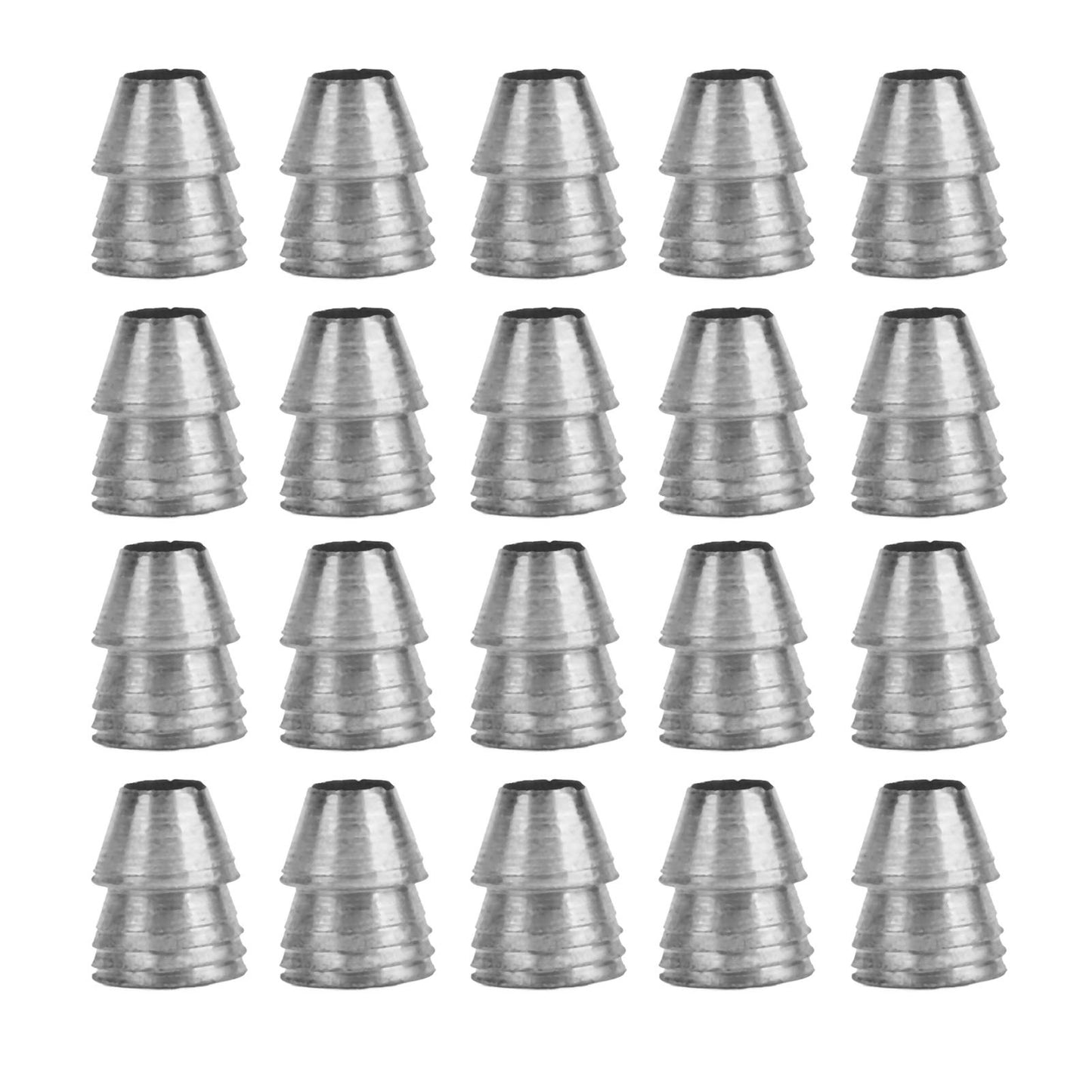 20pcs Safety Round Handle Wedges Steel Hammer Handle Splitting Wedge Set for Axe Claw Hammer Sledge Diameter 10mm / 0.39in