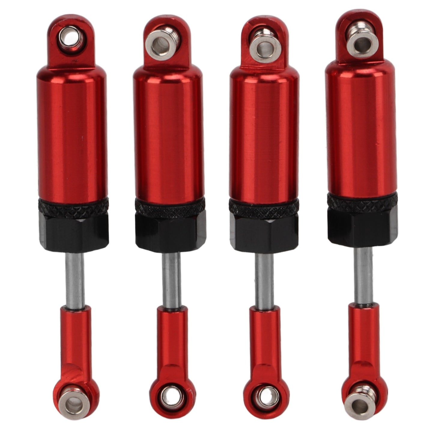 4pcs/set Metal Adjustable Shock Absorber for MN 1/16 Remote Control Car Model Upgrade PartsRed