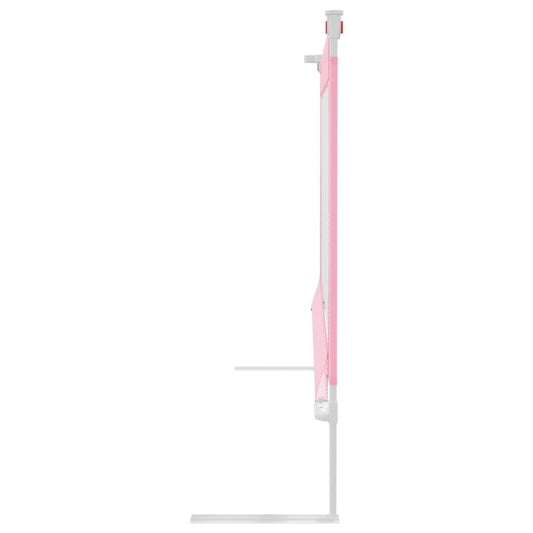 vidaXL Toddler Safety Bed Rail Pink 100x25 cm Fabric