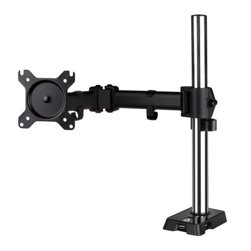 Arctic Z1 Gen 3 Single Monitor Arm with 4-Port USB 2.0 Hub, up to 43" Monitors / 49" Ultrawide, 180° Swivel, 360° Rotation-0