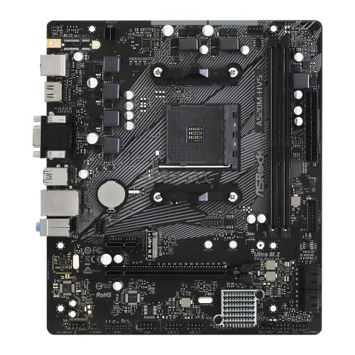 Asrock A520M-HVS, AMD A520, AM4, Micro ATX, 2 DDR4, VGA, HDMI, M.2-0