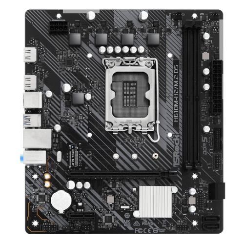 Asrock H610M-H2/M.2 D5, Intel H610, 1700, Micro ATX, 2 DDR5, 2 HDMI, GB LAN, PCIe4, 1x M.2-0