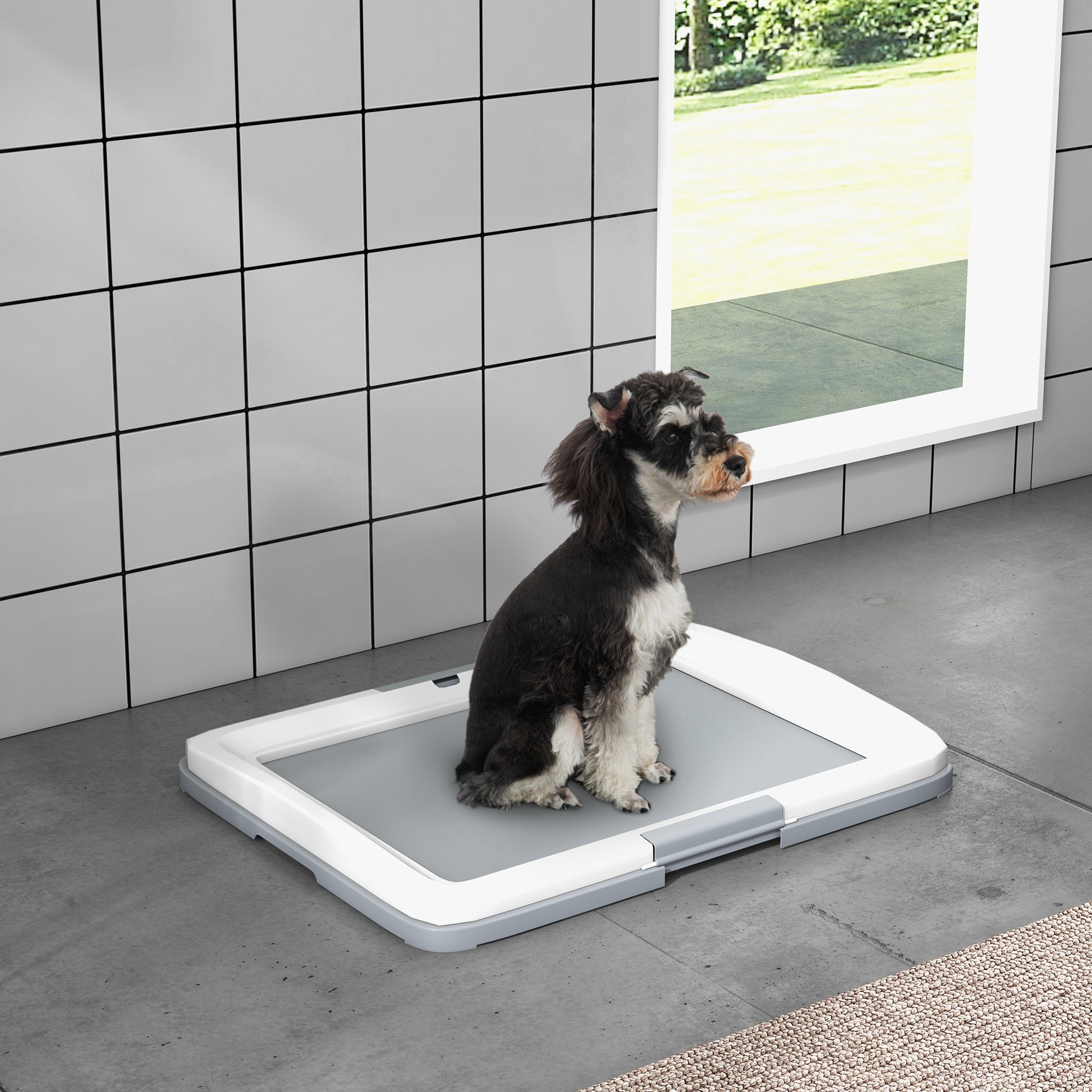 PawHut Dog Toilet Tray for Training Dogs, 63 x 49 x 6cm-8