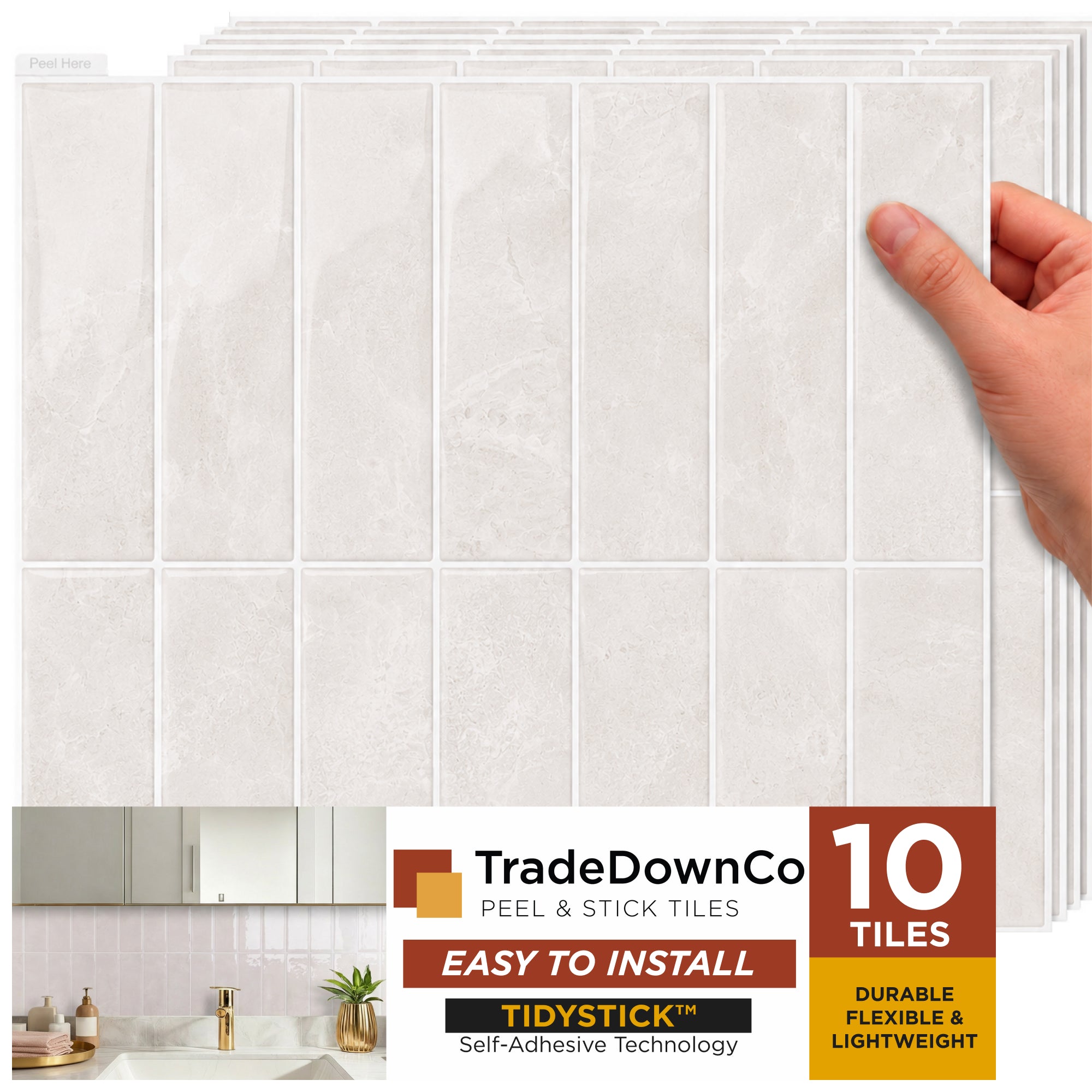 Glossy Stone White