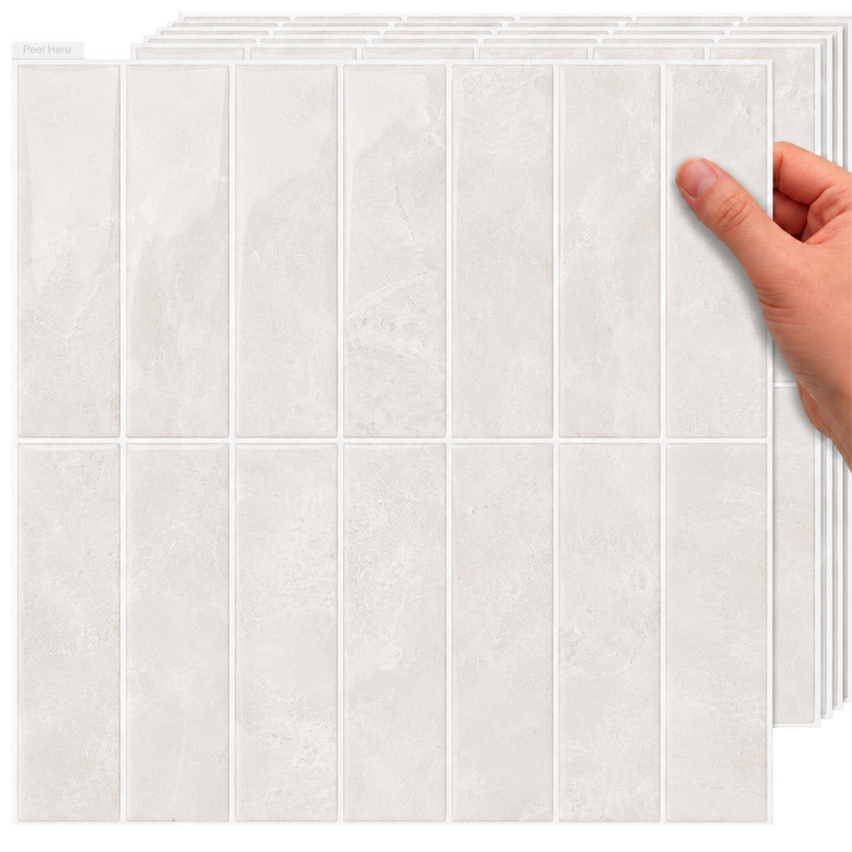 Glossy Stone White